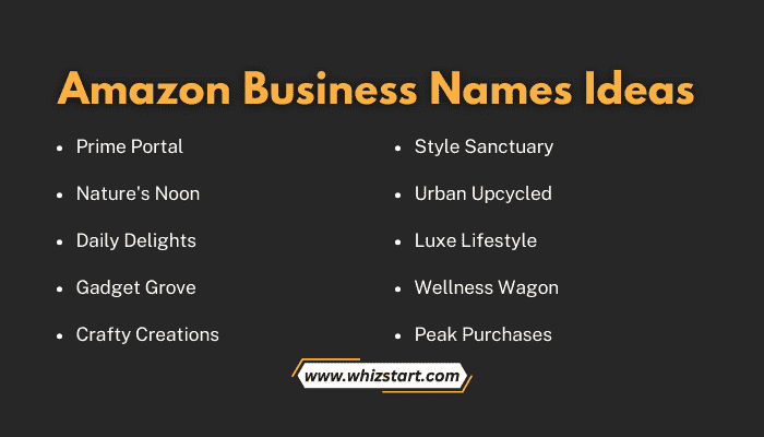 Amazon Business Names Ideas