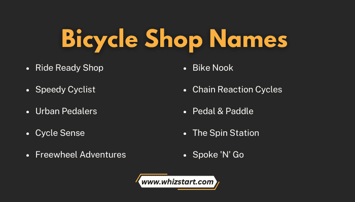 Bicycle Shop Names