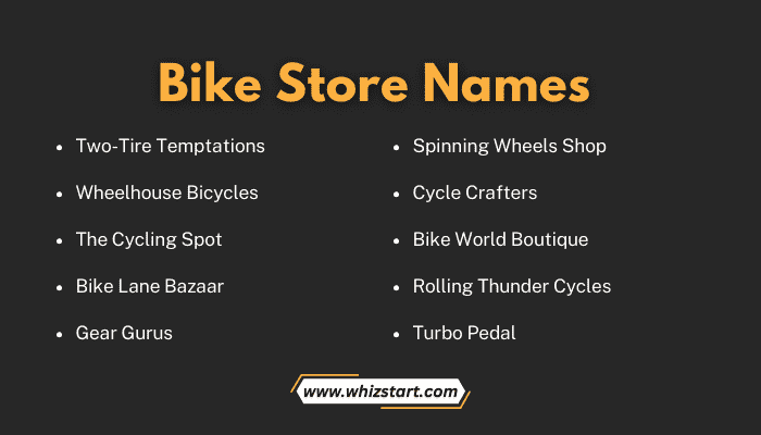 Bike Store Names
