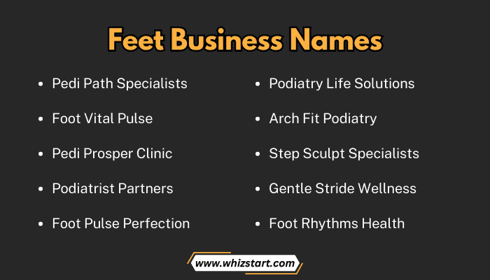 Feet Business Names