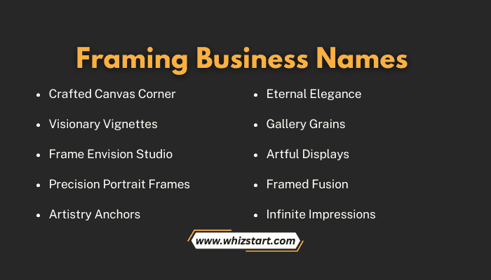 Framing Business Names
