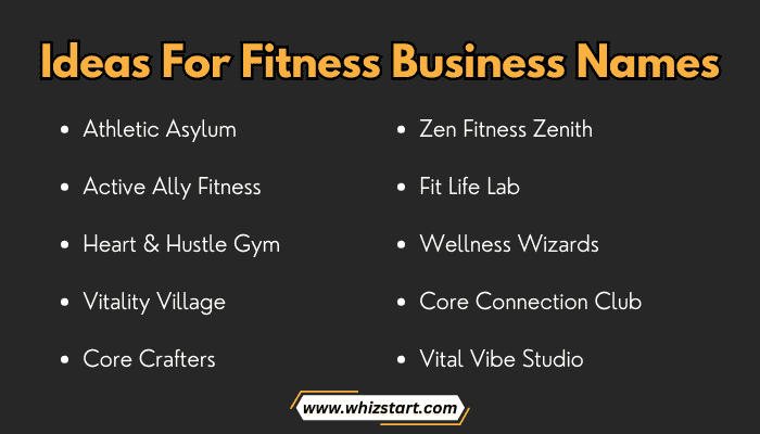 Top 10 Ideas For Fitness Business Names