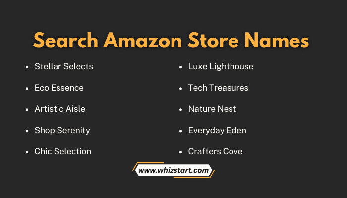 Search Amazon Store Names
