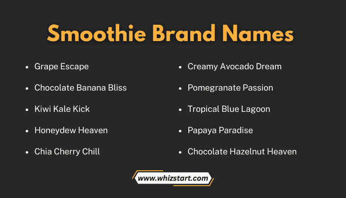Smoothie Brand Names