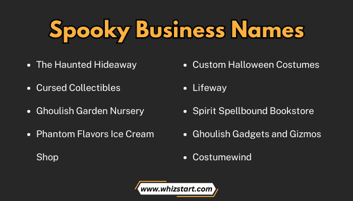 Spooky Business Names