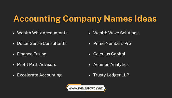 Accounting Company Names Ideas