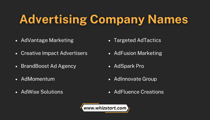 Advertising Company Names
