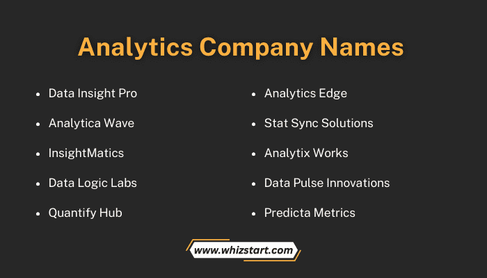 Analytics Company Names