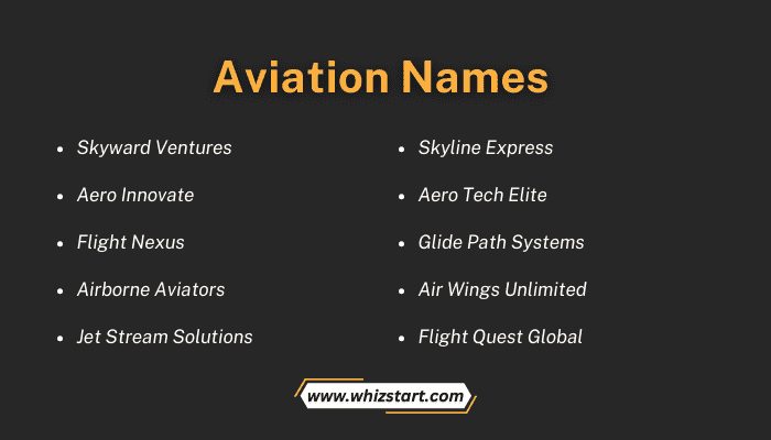 Aviation Names