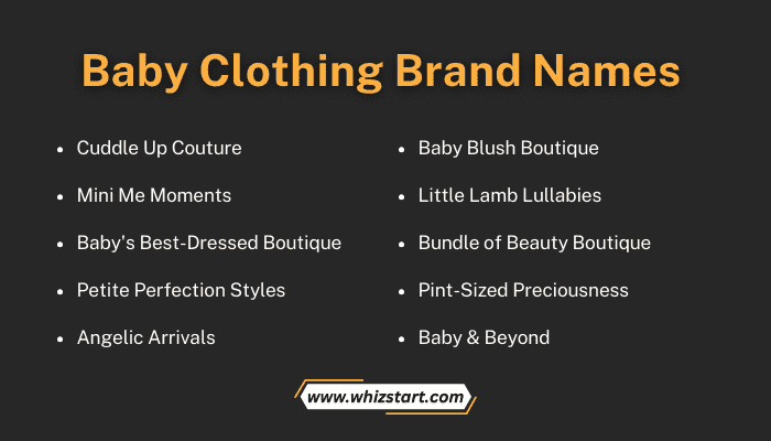 Baby Clothing Brand Names