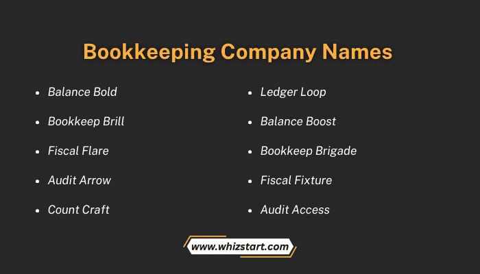 Bookkeeping Company Names