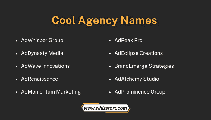 Cool Agency Names