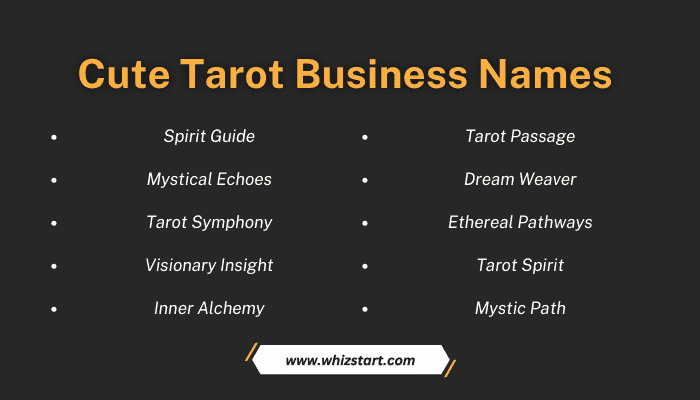 Cute Tarot Business Names