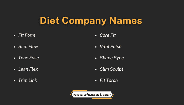 Diet Company Names