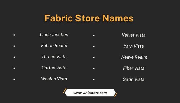 Fabric Store Names