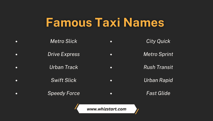 Famous Taxi Names