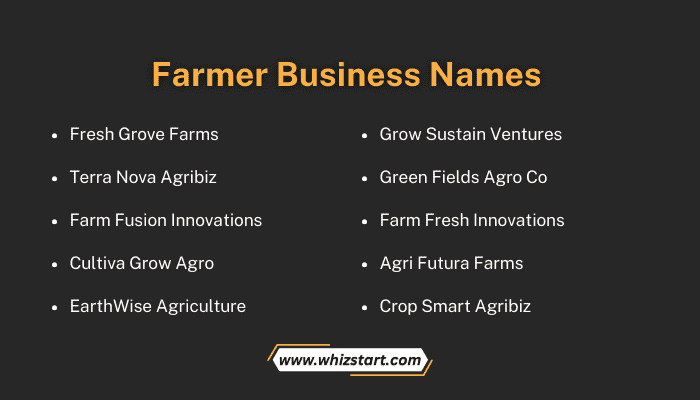 Farmer Business Names