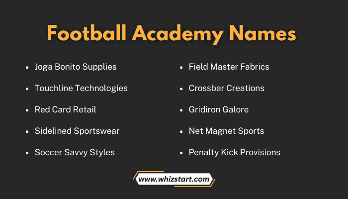 Football Academy Names