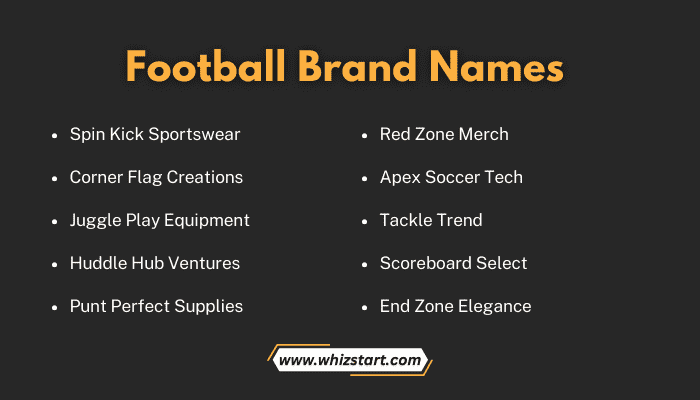 Football Brand Names