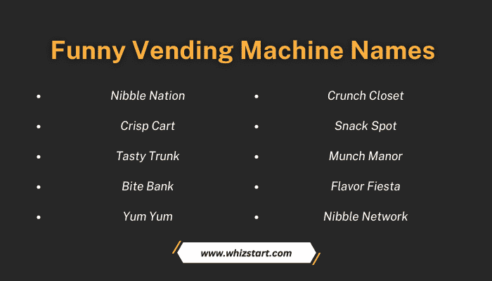 Funny Vending Machine Names