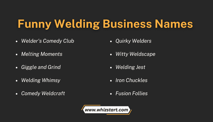 Funny Welding Business Names