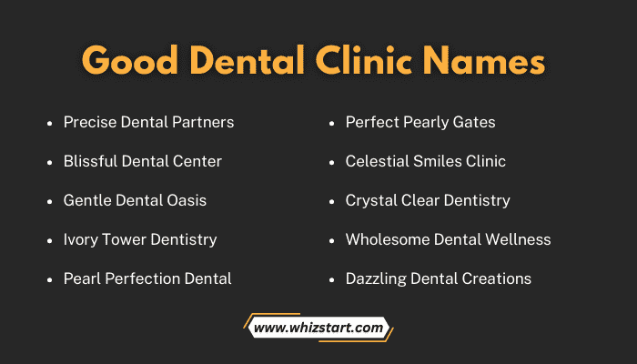 Good Dental Clinic Names