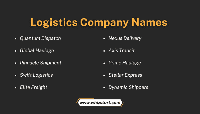 Logistics Company Names