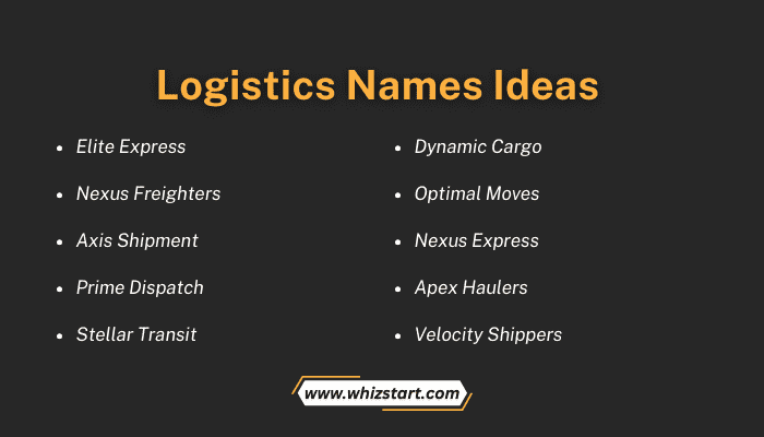 Logistics Names Ideas