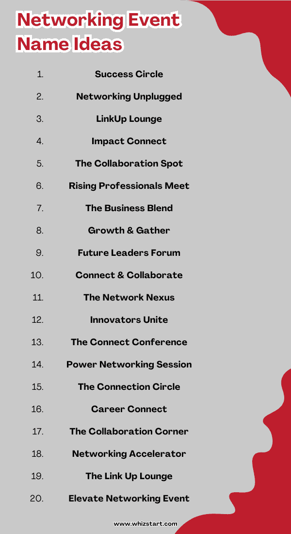 Networking Event Name Ideas
