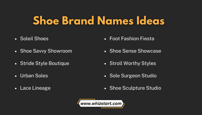 Shoe Brand Names Ideas