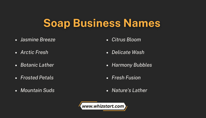 Soap Business Names