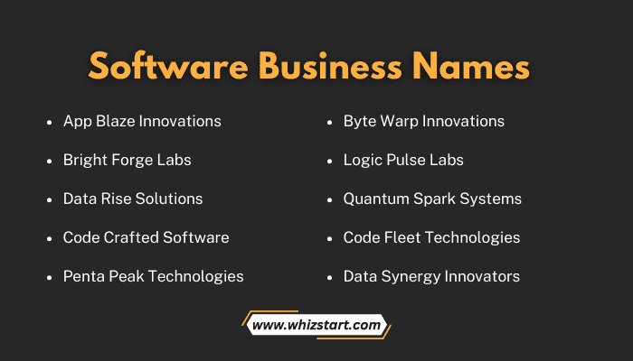 Software Business Names