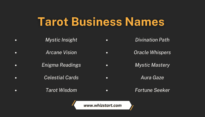 Tarot Business Names