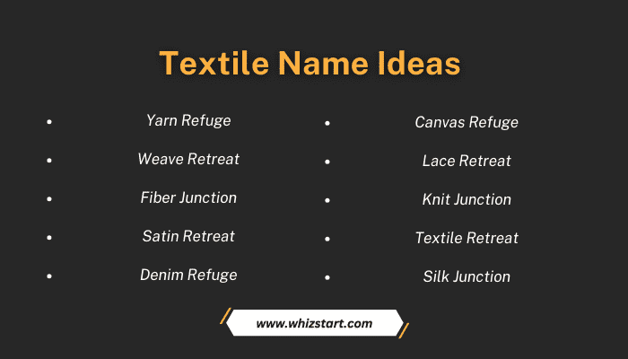 Textile Name Ideas
