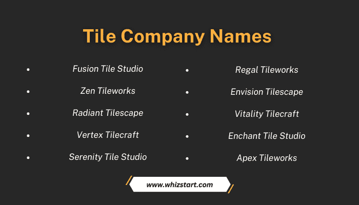 Tile Company Names