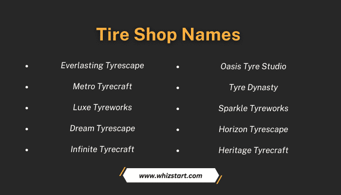 Tire Shop Names