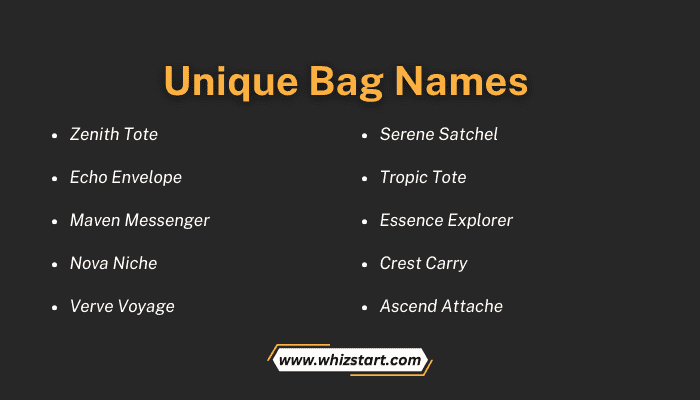 Unique Bag Names