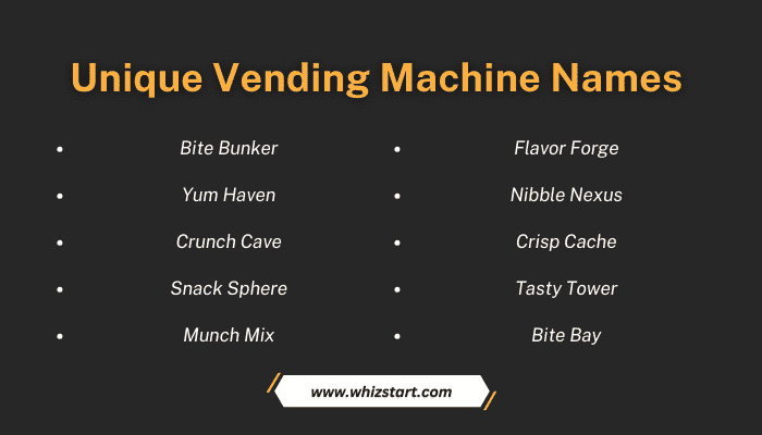 Unique Vending Machine Names