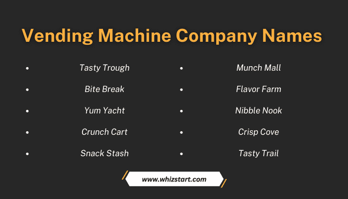Vending Machine Company Names
