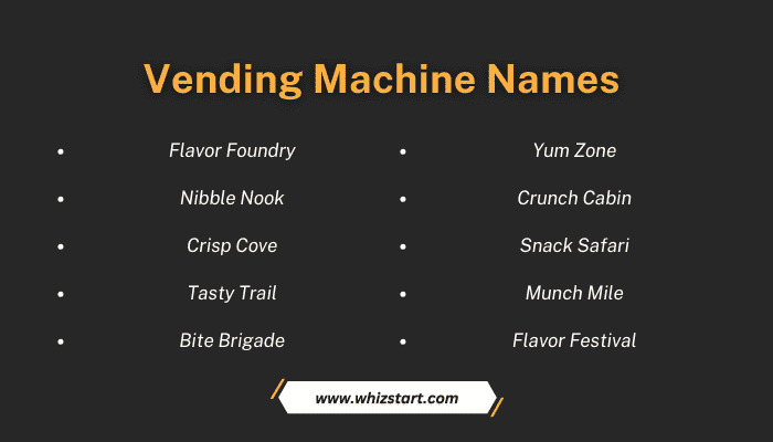 Vending Machine Names