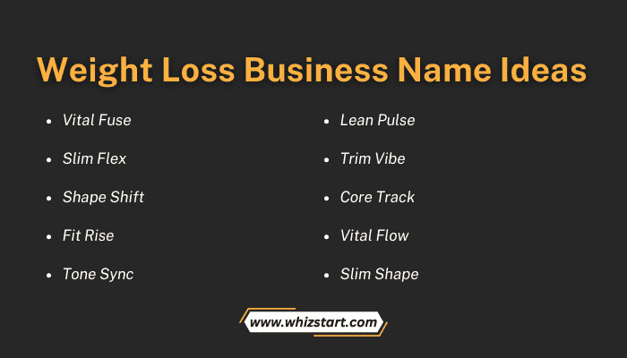 Weight Loss Business Name Ideas