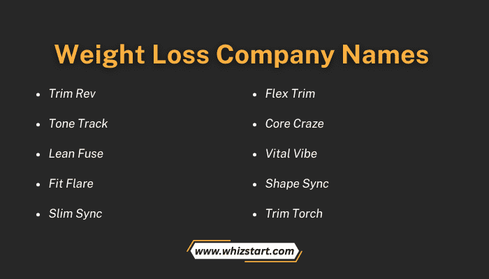 Weight Loss Company Names