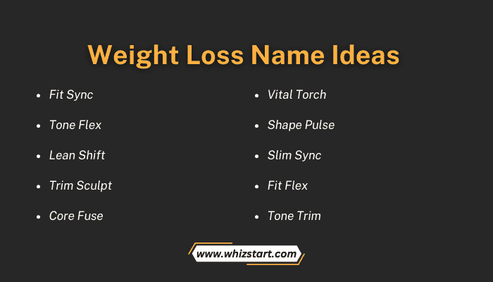 Weight Loss Name Ideas
