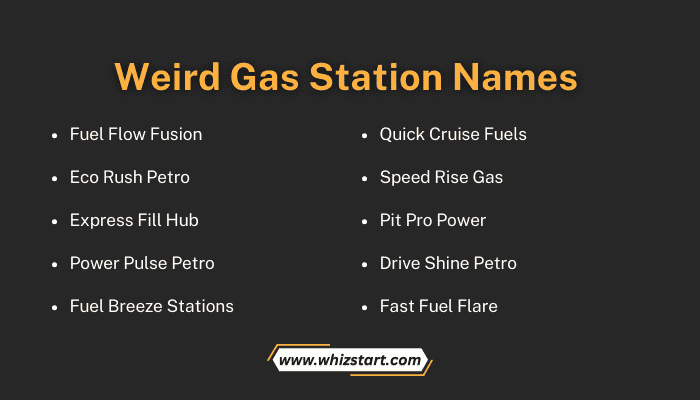 Weird Gas Station Names