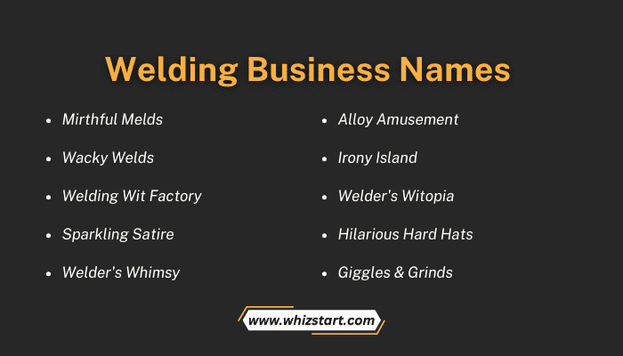 Welding Business Names