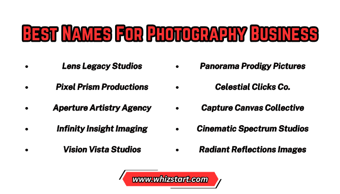 Best Names For Photography Business