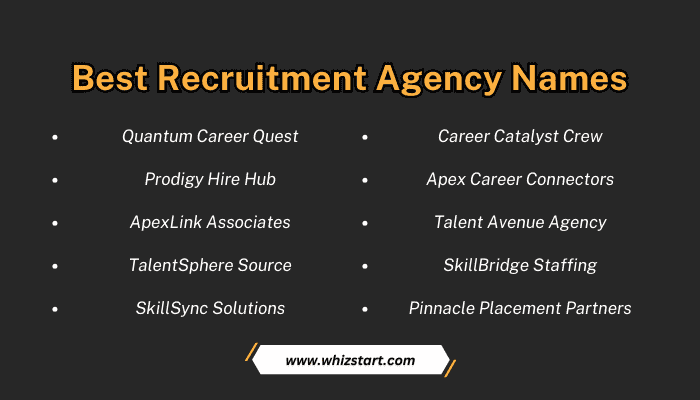 Best Recruitment Agency Names