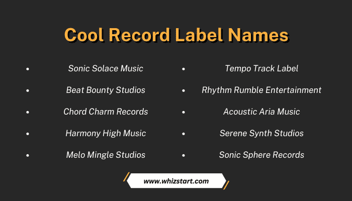 Cool Record Label Names