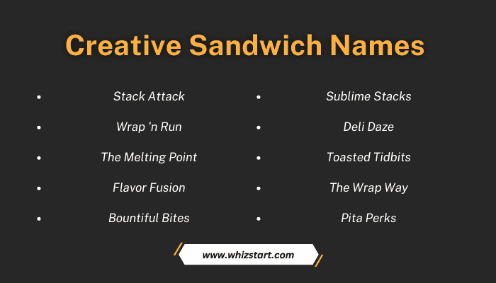 Creative Sandwich Names