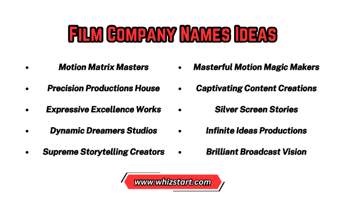 Film Company Names Ideas
